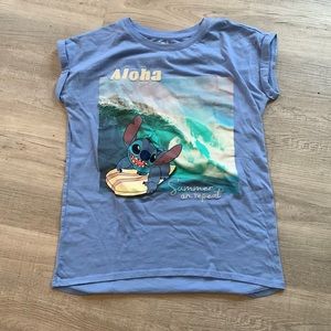 Target Disney light blue stitch shirt